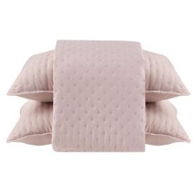 Colcha Queen 3Pçs Lisa Elegance - Rosa