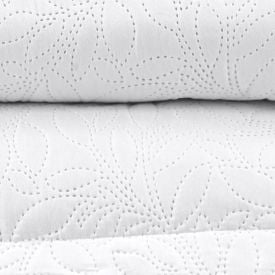 Kit Colcha Solteiro 100% Poliéster Versalhes Havan Casa 2 Peças - Branco