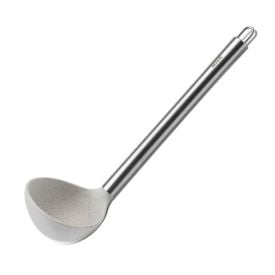 Concha Silicone E Cabo Em Aço Inox Brinox 30,5 Cm - Vanilla