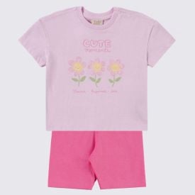 Conjunto Infantil Menina 1 a 3 Anos Yoyo Kids