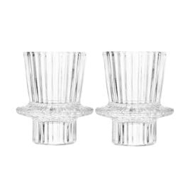 Conjunto 2 Porta Velas Lines Wolff - 7Cm