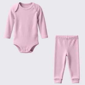 Conjunto Bebê Body Manga Longa e Calça Yoyo Baby