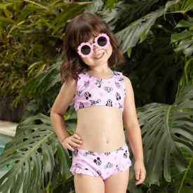 Conjunto Biquíni Infantil Mickey 1 a 3 Anos Disney