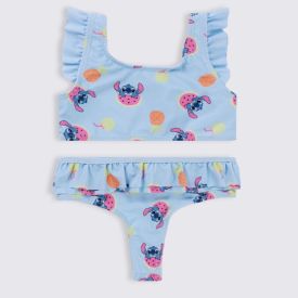 Conjunto Biquíni Infantil Stitch 4 a 10 Anos Disney