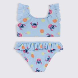 Conjunto Biquíni Infantil Stitch 4 a 10 Anos Disney