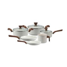Conjunto De 6 Panelas Pratic Cook Marmol Mimo Style - Baunilha
