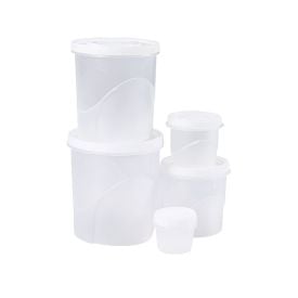 Jogo De Potes Click Com Rosca Plasútil - 5 Peças