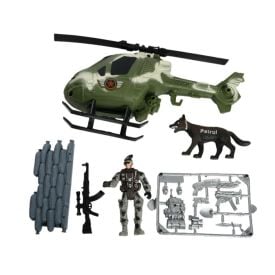 Conjunto Militar Helicóptero e Soldado Havan Toys - HBR0319