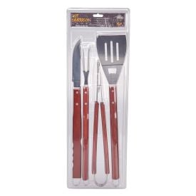 Conjunto Para Churrasco Com 4 Peças Havan - Inox