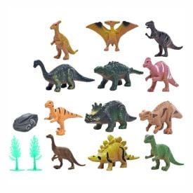 Conjunto Tubo de Dinossauros Miniaturas Havan Toys - HBR0392