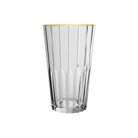 Copo de Vidro Long Drink Zaira 470Ml Allmix - Filete Dourado