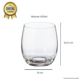 Copo De Whisky Pollo Mergus Bohemia 410Ml - Cristal