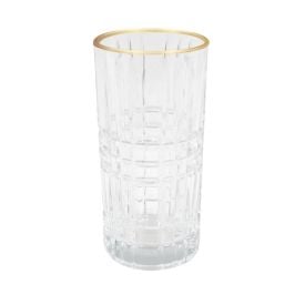 Copo Long Drink Com Filete Dourado Classic Havan Casa - 340ML