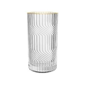 Copo Long Drink Dunas Com Filete Dourado L" Hermitage - 370ml