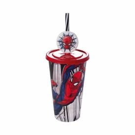 Copo Refri Com Pin Homem-Aranha Plasutil 500 Ml