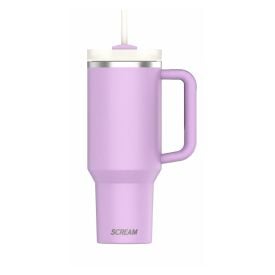 Copo Térmico Com Canudo E Alça 900Ml Scream Havan Casa - Lilás