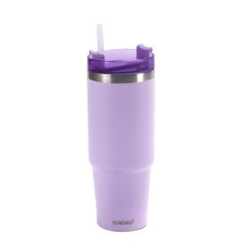 Copo Térmico Com Canudo Lilás Scream Havan Casa - 900Ml