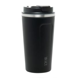 Copo Térmico Com Termômetro Motion Lyor 500Ml - Preto