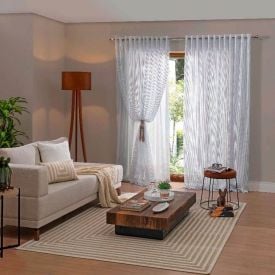 Cortina Clássica 3,00X1,80M Pantalla Havan Casa - Branco