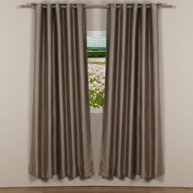 Cortina Corta Luz Tecido Blend 3,00X2,30 M Havan Casa - Latte