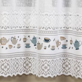 Cortina para Cozinha 2,00X1,20 m Valencia Renda Havan Casa - Chá Da Tarde