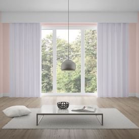 Cortina Duplex Lisa 5,40X2,50M Quarto E Sala - Branco
