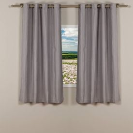 Cortina Para Sala E Quarto Pantex Rústica 2,60X1,70 M Havan Casa - Cinza