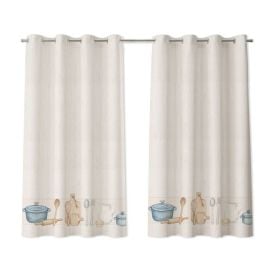 Cortina para Cozinha Gourmet 2,60X1,20 m Havan Casa - Panelas