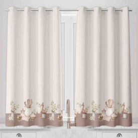 Cortina para Cozinha Gourmet 2,60X1,20 m Havan Casa - Utensílios Marrom