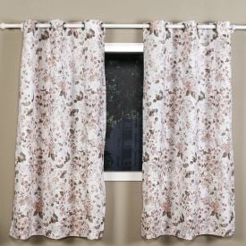 Cortina Para Quarto E Sala 2,40X1,70 M Veneza Havan Casa - Floral Rosa