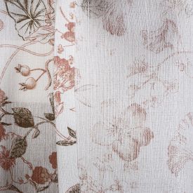 Cortina Para Quarto E Sala 2,40X1,70 M Veneza Havan Casa - Floral Rosa