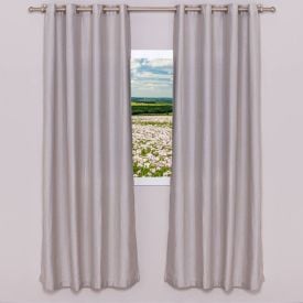 Cortina Para Quarto E Sala 2,60X2,30 M Veneza Rústica Havan Casa - Natural