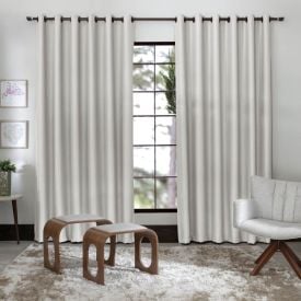 Cortina Para Quarto E Sala 3,60X2,50 M Corta Luz Tecido Havan Casa - Marfim
