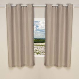 Cortina Para Sala Ou Quarto Rústica Veneza 2,40X1,70 M Havan Casa - Cru