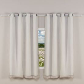 Cortina Pratika Lisboa Slim 2,60X1,70M Com Forro Havan Casa - Areia