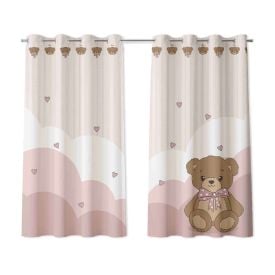 Cortina Quarto Havan Baby - URSO ROSA