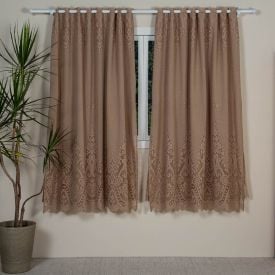 Cortina De Renda Irlanda 3,00X1,80 M Havan Casa - Taupe