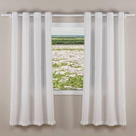 Cortina para Quarto e Sala 2,60X1,70 m Rústica Fiori Havan Casa - Bege