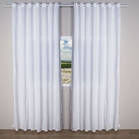 Cortina Rustica Para Quarto E Sala 4,20X2,80M Madri Havan Casa - Branco