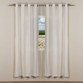 Cortina Para Quarto E Sala Rústica Madri 2,60X2,30 M Havan Casa - Cru