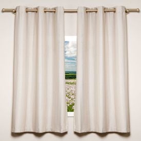Cortina Para Sala Ou Quarto Rústica Veneza 2,40X1,70 M Havan Casa - Natural