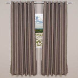 Cortina Para Quarto Ou Sala 4,00X2,30M Rústica Veneza Havan Casa - Cru