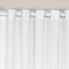 Cortina Para Quarto Ou Sala 4,00X2,30M Rústica Veneza Havan Casa - Branco