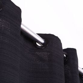 Cortina Para Quarto Ou Sala 4,00X2,30M Rústica Veneza Havan Casa - Preto