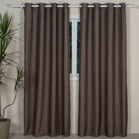 Cortina Para Quarto E Sala 2,60X2,30 M Rústica Pantex Havan Casa - Castor