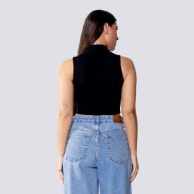 Cropped Feminino Com Gola Alta Beauty Boby Blues