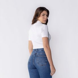 Cropped Feminino Com Gola Alta Boby Blues