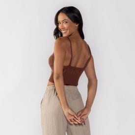 Cropped Feminino De Tricot Boby Blues