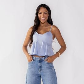Cropped Peplum Feminino Boby Blues