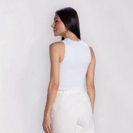 Cropped Regata Feminino Tricot Patricia Foster